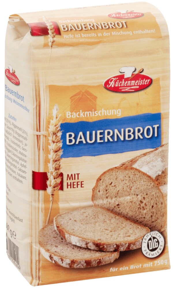 Küchenmeister Bauernbrot mit Hefe 500 g