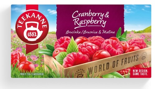 Teekanne čaj Cranberry Raspberry 20 x 2.5 g