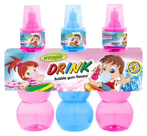 Drink Mit Bubble Gum Gesmakt 3 x 70 ml