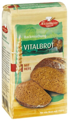 Küchenmeister Vitalbrot mit Hefe 500 g