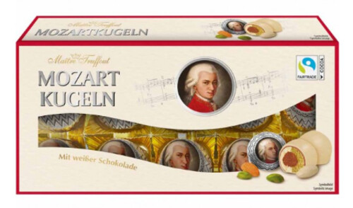 Maitre Truffout Mozart Kugeln Weisse Schokolade  200 g