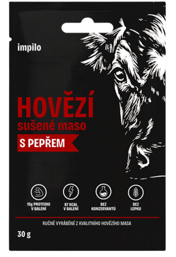 Impilo Hovězí sušené maso s pepřem 30 g