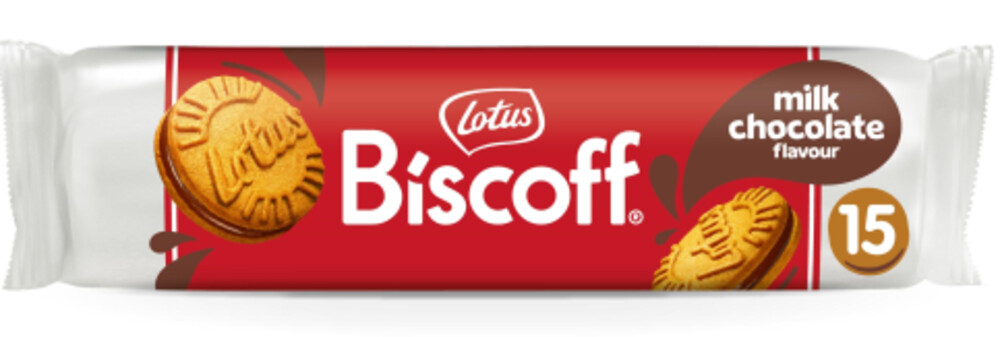 Lotus Biscoff karamelové sušenky s náplní z mléčné čokolády 150 g