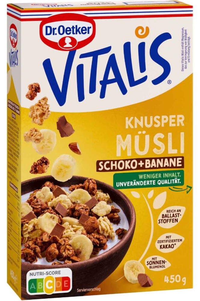 Vitalis Knusper Schoko-Banane 450 g