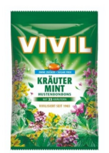 Vivil byliny a mentol 60 g