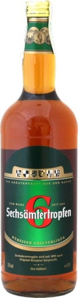 Sechsämtertropfen 33%  1 l (holá láhev)