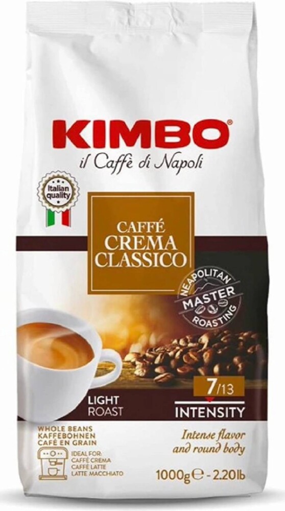 Kimbo Cafee Crema Classico zrnková káva 1 kg