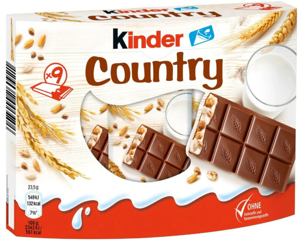Ferrero Kinder Country 23,5 g x 9 ks