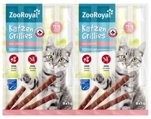 Zooroyal Katzen Grillies Lachs 8 x 5 g