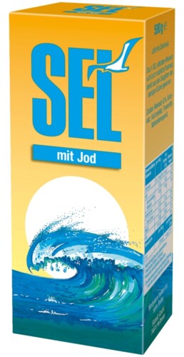Sel Meersalz mit Jod 500 g