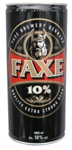 Faxe Extra Strong 10% 1 l plech