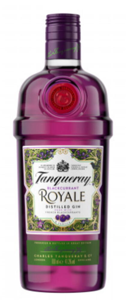 Tanqueray Blackcurrant Royale Gin 41,3% 1 l (holá láhev)