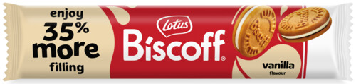 Lotus Biscoff karamelové sušenky s vanilkovou náplní 154 g