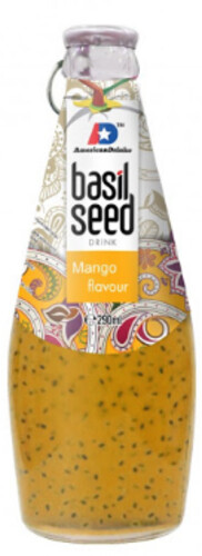 Basil Seed Drink Mango 290 ml sklo