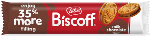 Lotus Biscoff karamelové sušenky s náplní z mléčné čokolády 154 g