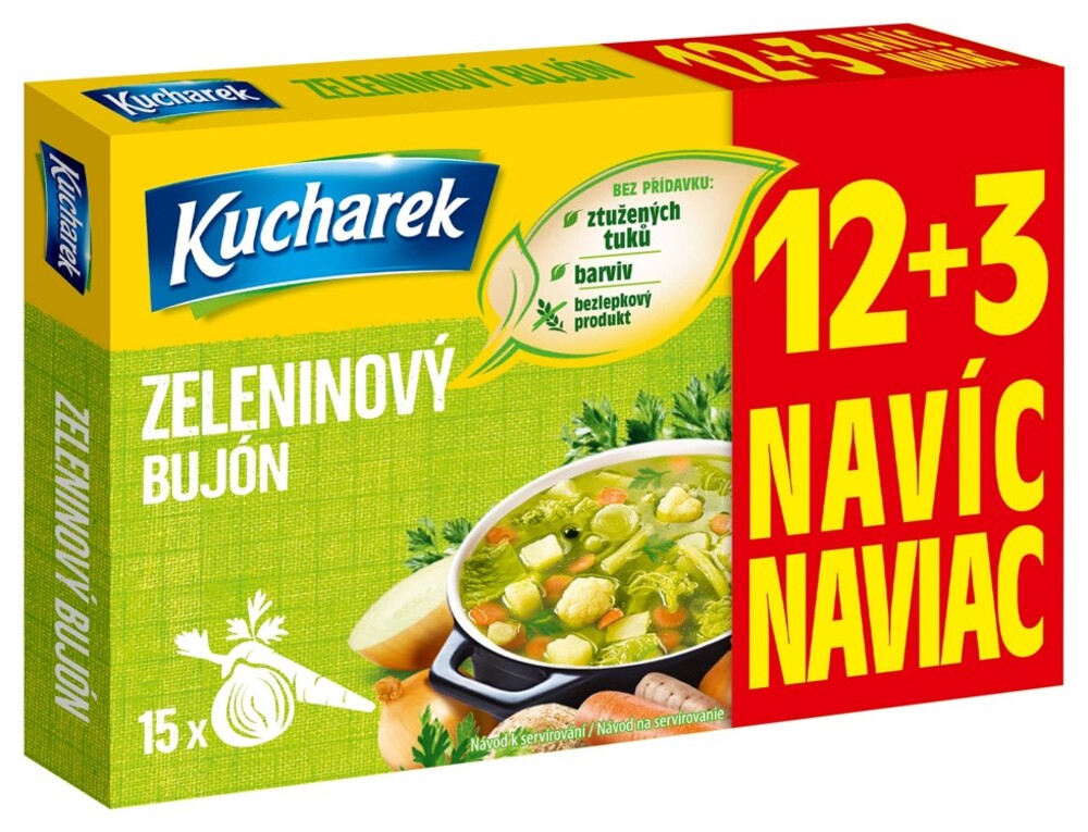 Kucharek Gemüsebrühe 12+3 Würfel 150 g