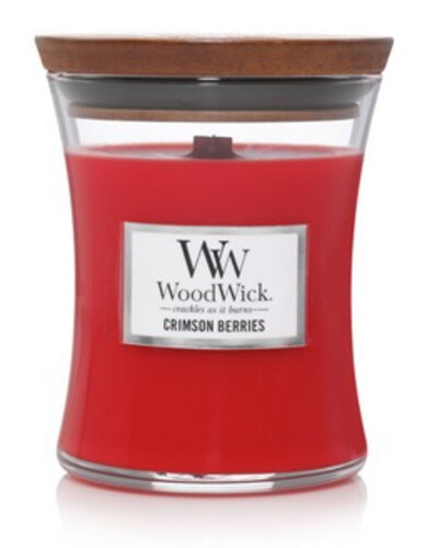 Woodwick Svíčka Váza Střední Crimson Berrie  275g