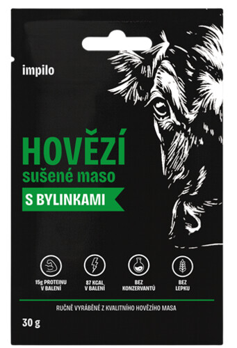 Impilo Hovězí sušené maso s bylinkami 30 g