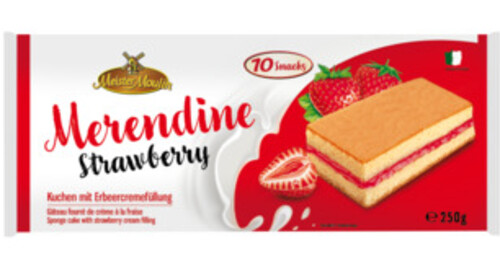Meister Moulin Merendine Kuchenschnitten Strawberry 250 g