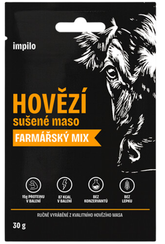 Impilo Hovězí sušené maso farmářský mix 30 g