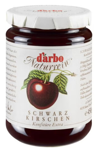 Darbo Naturrein Schwarz Kirschen 450 g