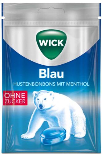 Wick Blau Ohne Zucker Mentol 72 g
