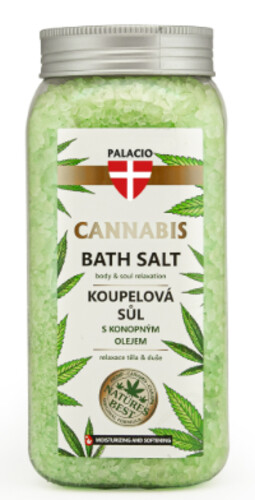 Palacio Koupelová sůl s konopným olejem  900 g