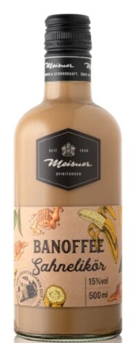 Meisner Banoffee Sahnelikör 15% 0,5 l (holá láhev)