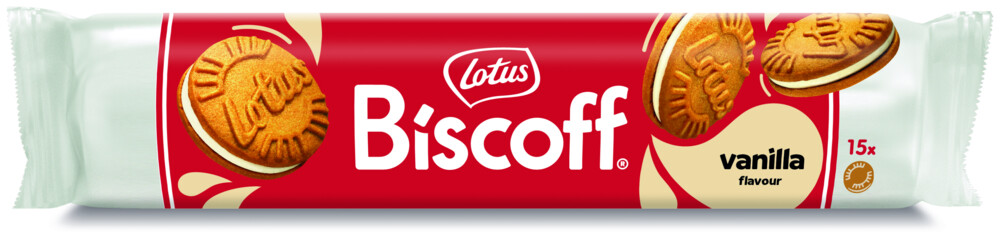Lotus Biscoff karamelové sušenky s vanilkovou náplní 150 g