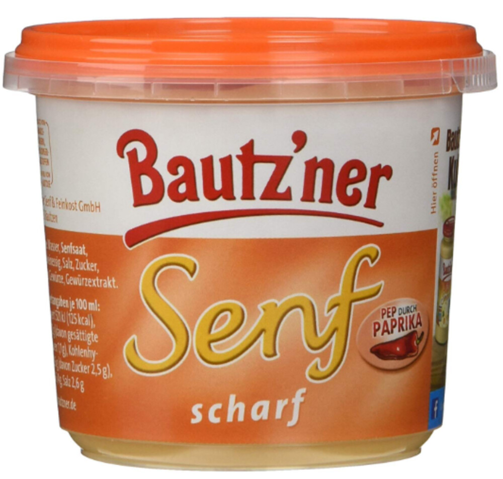 Bautzner Senf Scharf 200 ml