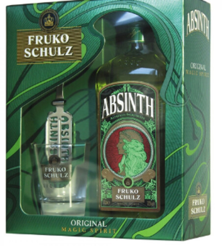 Fruko Schulz Absinth Magic dárkový set 70%  0,7 l 