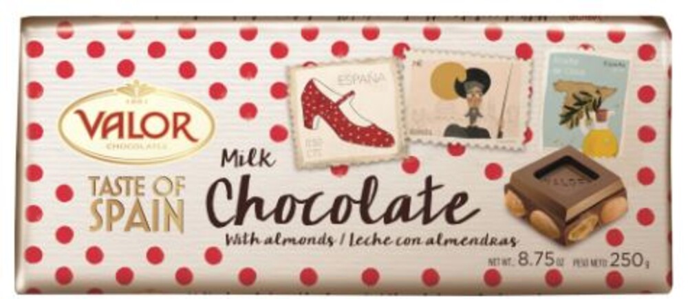 Valor Milk Chocolate Almonds 250 g