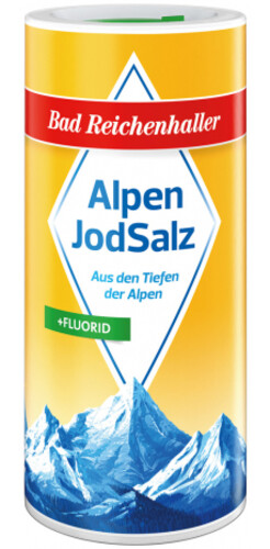 Bad Reichenhaller Alpenjodsalz + Fluorid 500 g