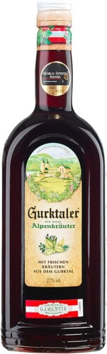 Gurktaler Alpenkräuter 27% 1 l (holá láhev)