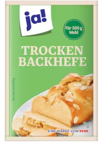 Ja! Trockenbackhefe 6 x 7 g