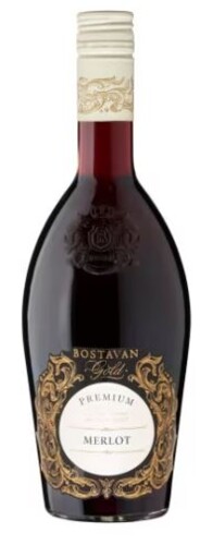 Bostavan Merlot Gold 12,5% 0,75 l (holá láhev)