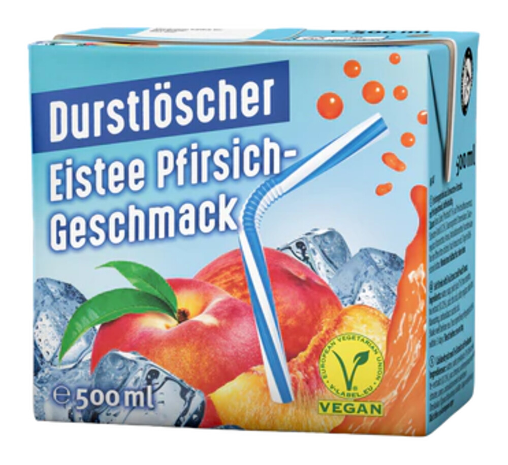 Durstlöscher Eistee Pfirsich Geschmack 0,5 l