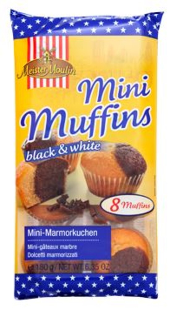 Muffins Mini black & white 180 g