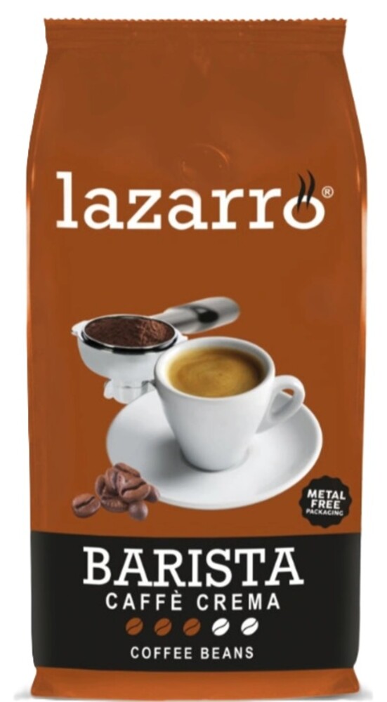 Lazarro Barista Caffe Crema  zrnková káva 1 kg