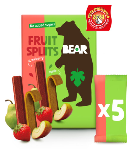Bear Fruit Splits Apple Strawberry 100 g