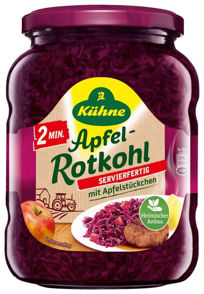 Kühne Apfel Rotkohl Fix & Fertig 700 g