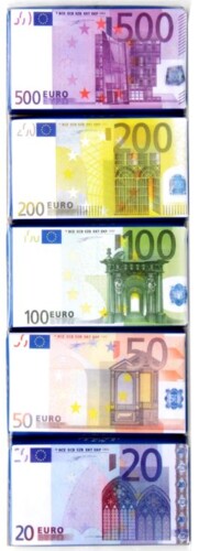 Euro bankovky mléčná čokoláda 75 g