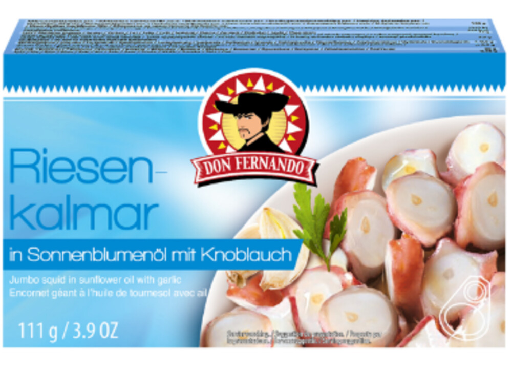 Riesenkalmar mit Knoblauch 111 g