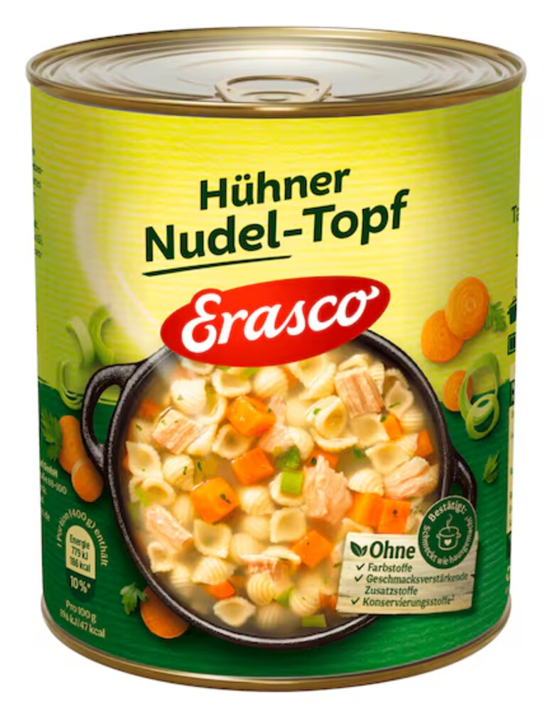 Erasco Hühner Nudel - Topf 400 g