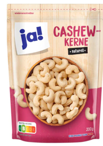 Ja! Cashew Kerne Naturell 200 g 