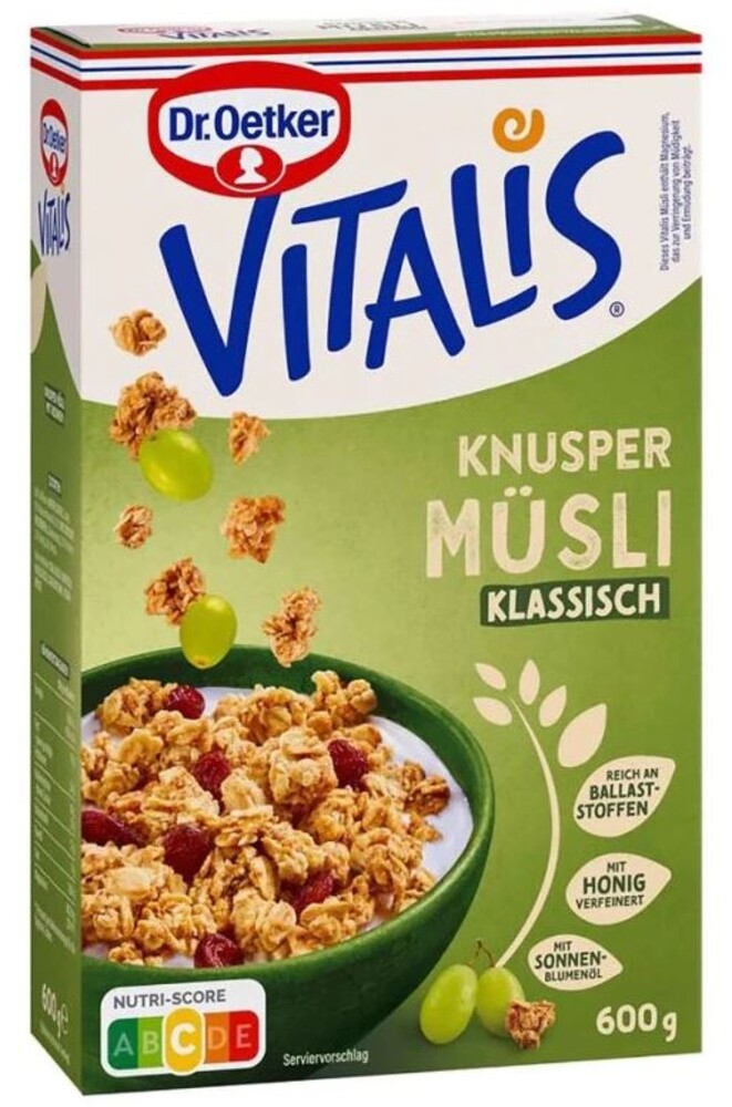 Vitalis Knusper Müsli Klassisch 600 g 