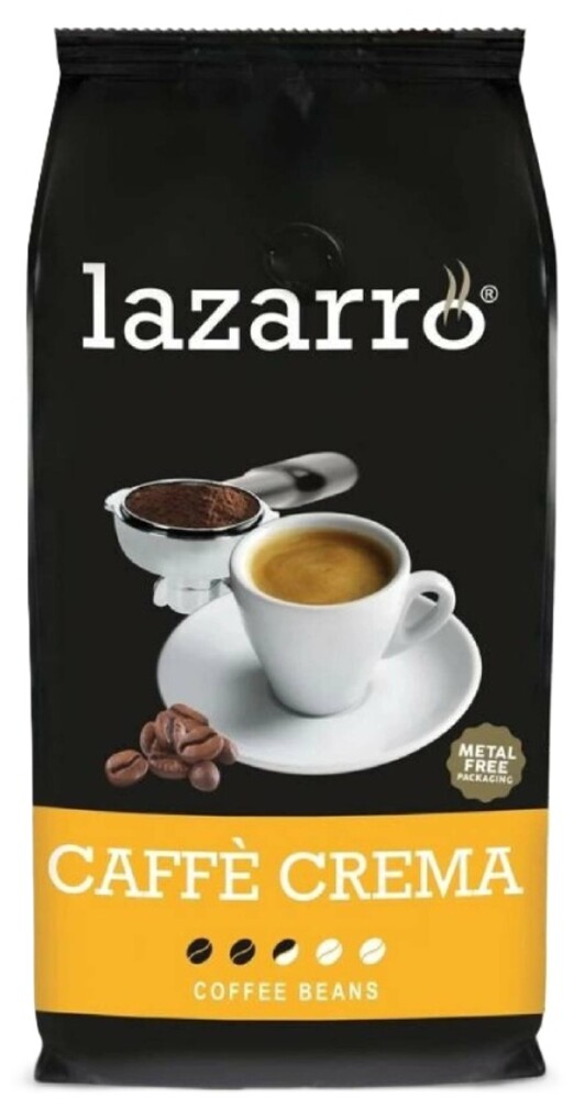 Lazarro Caffé Crema zrnková káva 1 kg