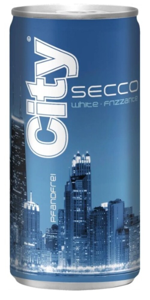 City Secco 10% 0,2 l plech