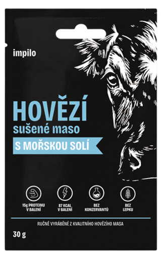 Impilo Hovězí sušené maso s mořskou solí 30 g