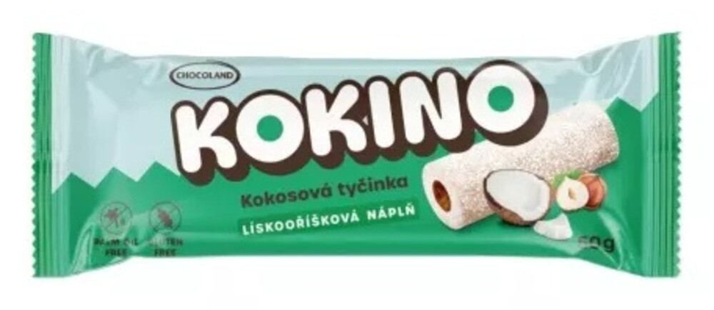 Chocoland Kokino kokosová tyčinka s lískooříšková náplň 50 g
